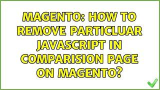 Magento: How to remove particluar javascript in comparision page on magento?