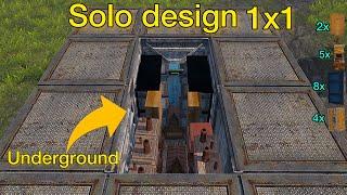 Underground basement base solo design || last island of survival || last day rules survival  #lios