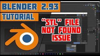 Blender "stl" file import but not found - Problem solved