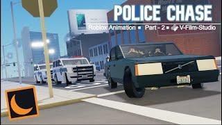 Animated Roblox Police Chase | Moon Animator | Part 2