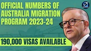 Official Announcement of #australiamigration Program 2023-24 | Major Changes of 2023-24 #migration