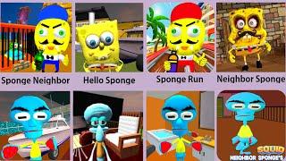 Sponge Neighbor,Squid Neighbor,Neighbor Sponge,Squid Sponge,Sponge bob run