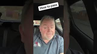 Tips on how to pass your driving test.