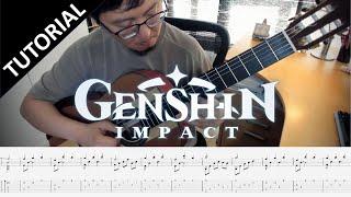 Tutorial: GENSHIN IMPACT Dawn Winery Night Guitar w/Tabs