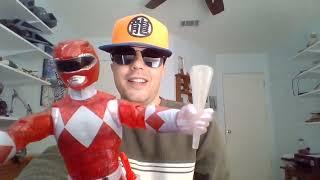 Guy Born Blind Unboxes Hasbro Power Rangers Metallic Red Ranger