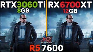 RTX 3060 Ti vs RX 6700 XT | Ryzen 5 7600 | Tested in 15 games