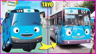  Tayo The Little Bus Characters IN REAL LIFE 2025  Guess Characters by Their Voice 