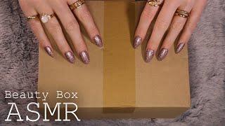 ASMR My Little Box ( soft spoken, tapping, sleepy cardboard sounds)