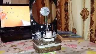 Двигатель Стирлинга из старого жесткого диска / Stirling engine made of old HDD