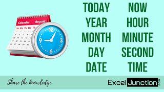 10 Excel FUNCTIONS for Working with DATE and TIME | ExcelJunction.com