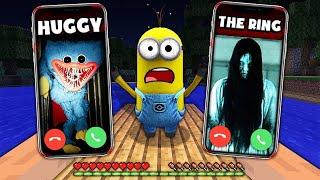 DON'T CALL TO HUGGY WUGGY and SAMARA FROM THE RING in MINECRAFT! - Gameplay - Poppy Playtime MINIONS