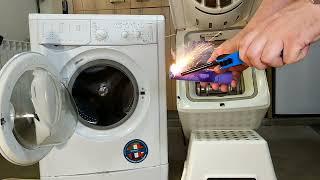 Crazy Moments with Experiments in a Washing Machine