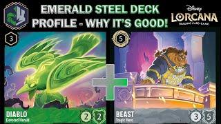 🟢 [SET 4] EMERALD STEEL DECK PROFILE BREAKDOWN - Meta Contender for a Tier 1 Deck - Disney Lorcana