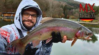 Zwei Tage Finkenbach/ Tag #1 Premiumteich/ Forellen fischen mit Kunstködern/ Trout Area/ UL