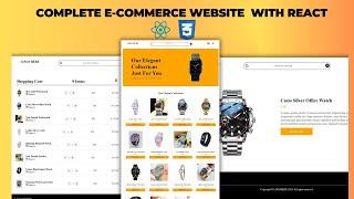 How To Create Ecommerce Website Using React JS | Complete Ecommerce Website Using React JS