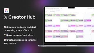 X Creator Hub - Get thread ideas, create tweets with AI, manage your content on ClickUp