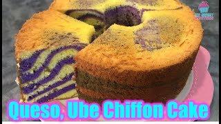 Queso Ube Chiffon Cake - mysweetambitions