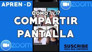 ZOOM - Como compartir la pantalla del celular en ZOOM