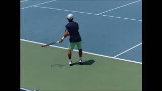 Yoshihito Nishioka Gimcheon Final serve and return