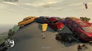 GTA IV Blowing up Cars on a Mountain