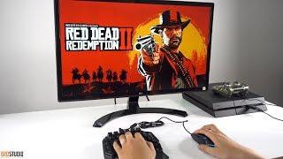 [BROSTUDIO] Gamesir VX AimSwitch - Playing RED DEAD REDEMPTION 2 Using KEYBOARD AND MOUSE ON PS4