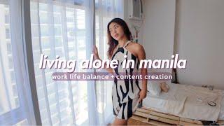 living alone in manila | life in my 20s, work life balance, productive saturdays ୨୧˚