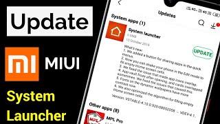 How To Update System Launcher In Redmi Phone | MIUI System Launcher Ko Update Kaise Kare 