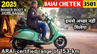 2025 Bajaj Chetek 3501 Detailed Ride Review | New Features, On Road Price, 155 km Range, Finance Emi