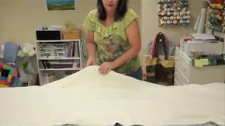 How to Sandwich a Large Quilt on a Small Table