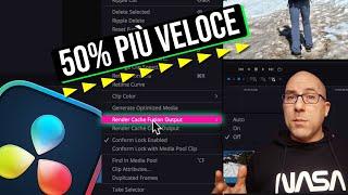 Rendi DaVinci Resolve il 50% PIÙ VELOCE ️