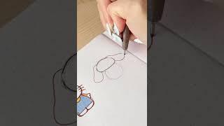 how to draw sanrio’s cinnamoroll in 30 seconds!  #shorts