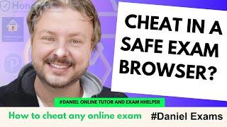 How do I cheat in a safe exam browser?