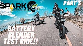 Bandit Electric Moped Group Ride + Battery Blender Test with Spark Cycleworks Crew!!!