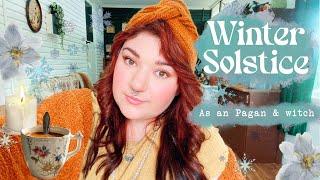 Ideas for celebrating the winter solstice & yule as a witch & pagan.