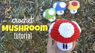 Mario Mushroom Amigurumi Tutorial | Easy Beginner Crochet Step by Step