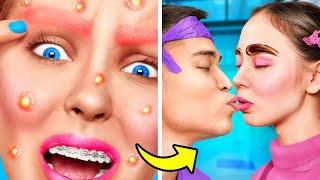 Testing Viral TikTok Beauty Gadgets for Poor to Rich Makeover!  Nerd Kissed a Crush
