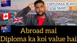 Can Diploma holders apply for abroad jobs ?    