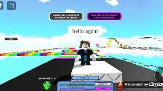 Bacon Noob Running From Disappearing Blocks PT2 (Roblox)