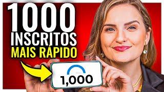 CONSEGUIR 1000 INSCRITOS no YOUTUBE NUNCA FOI TÃO FÁCIL!