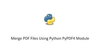 Merge PDF Files Using Python PyPDF4 Module