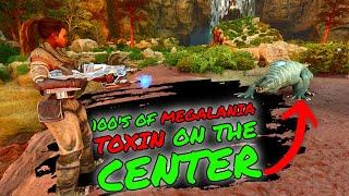 How To Get 100s OF MEGALANIA TOXIN on The Center in Ark Survival Ascended!!!