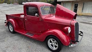 Test Drive 1937 Ford Pickup Truck 4 Speed $29,900 Maple Motors #2863