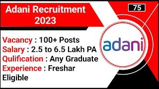 Adani Recruitment 2023 | Mechanical Engineer Jobs | Civil Engineer Job | JobStock