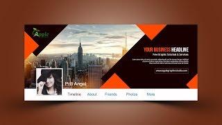 Corporate Facebook Cover Design - Photoshop CC Tutorial