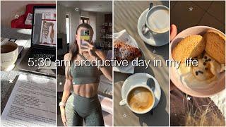 UNI DAYS IN MY LIFE | 5:30 am morning routine (uni, meals inspo, breakfast at the bar, gym & more)