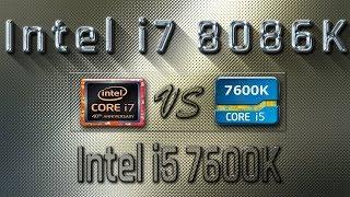 i7 8700K vs i5 7600K Benchmarks | Gaming Tests Review & Comparison