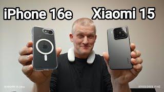 iPhone 16e vs xiaomi 15 Side-by-side camera comparison