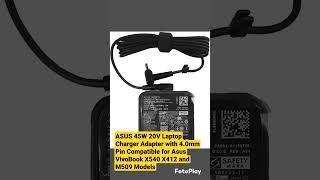 ASUS 45W 20V Laptop Charger Adapter with 4.0mm Pin Compatible for Asus VivoBook X540 X412 and M509