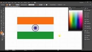 Adobe Illustrator ashok chakra & indian flag tutorials hindi Part   08