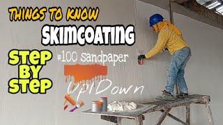 How to Apply Skim Coat on Rough Surface | How to Skimcoat Wall |Paano Magmasilya #painting #skimcoat